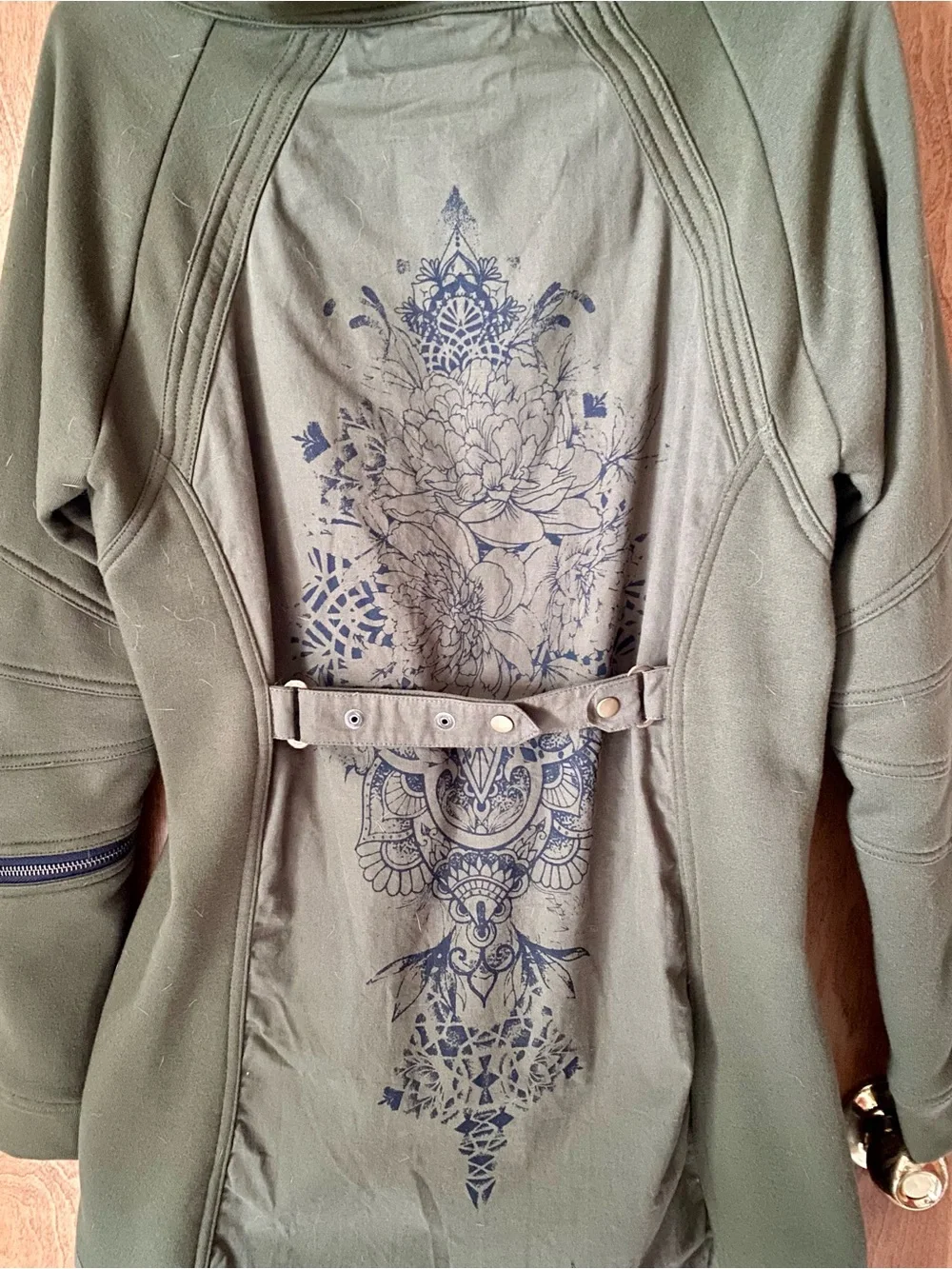 Hoody Jacket - Olive Green - Picture 8 of 13